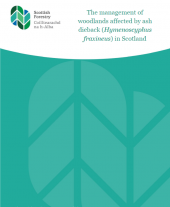 The management of woodlands affected by ash dieback (Hymenoscyphus fraxineus) in Scotland